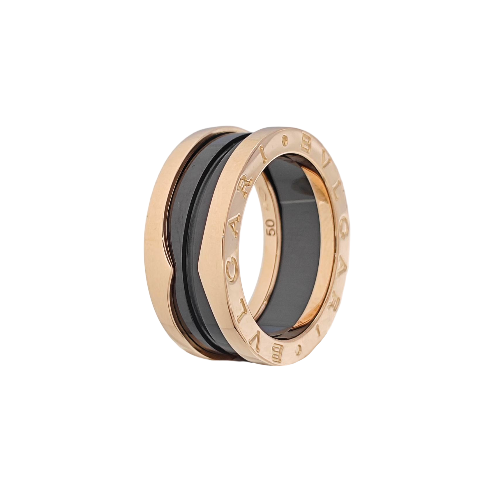 B.ZERO1 18k Rose Gold Ring EU 50
