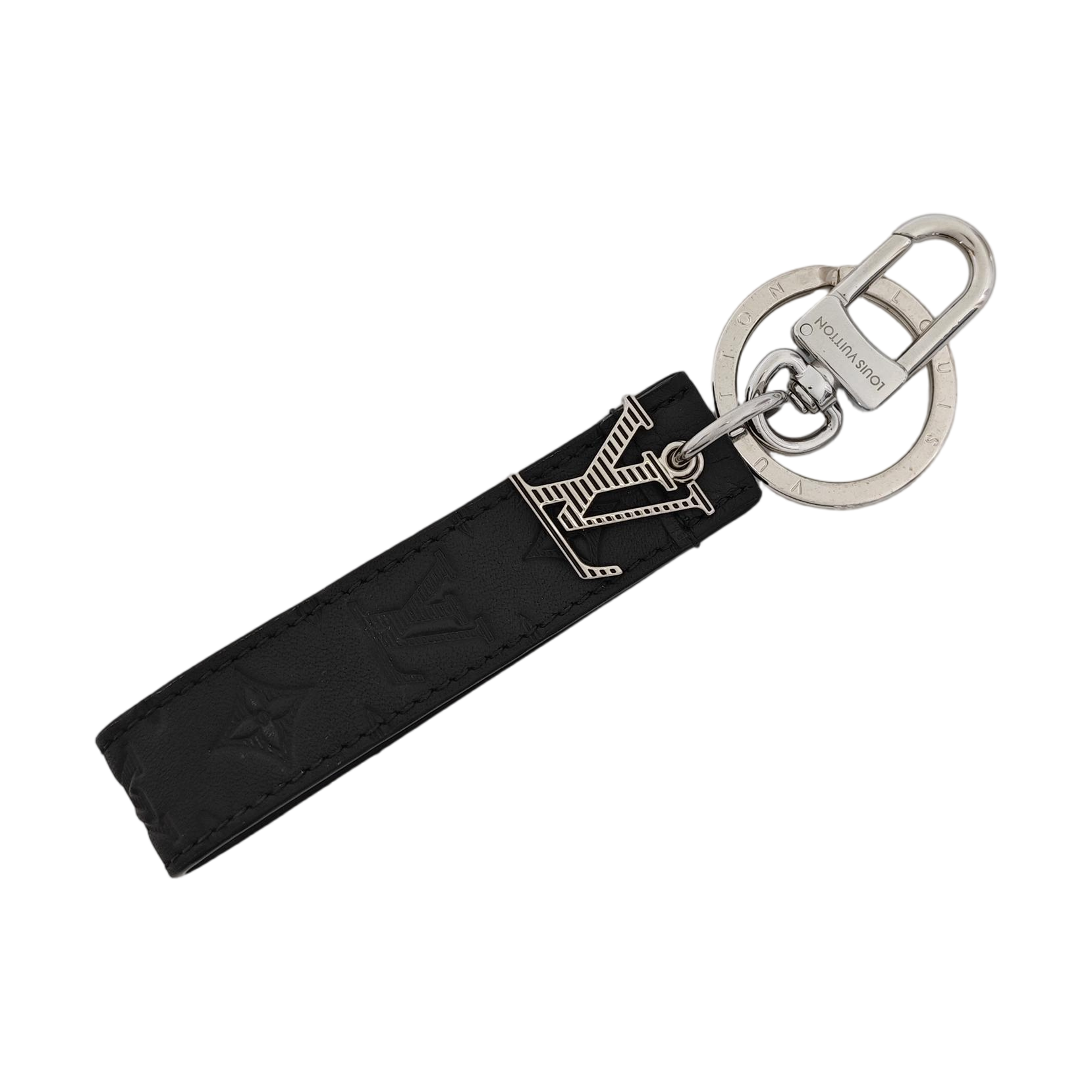 Leather Bag Charm Black