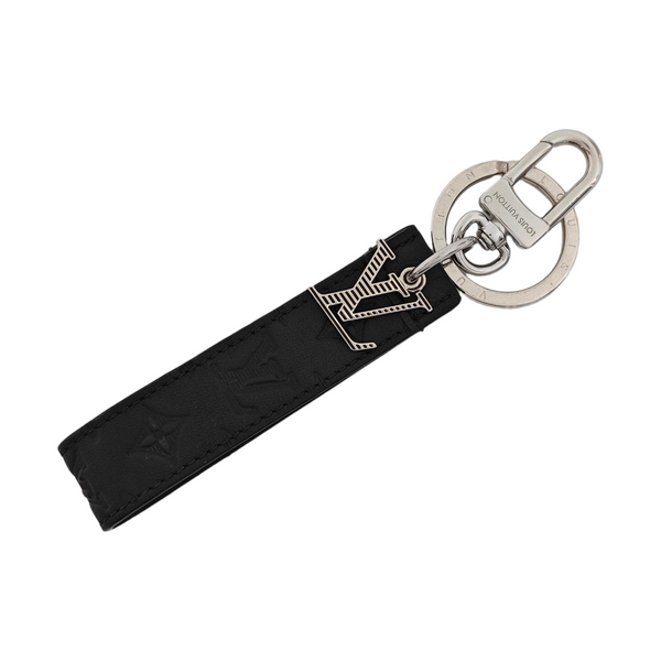 Leather Bag Charm Black