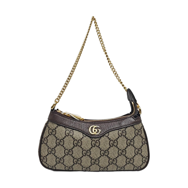 Ophidia Mini Monogram Coated Canvas Beige