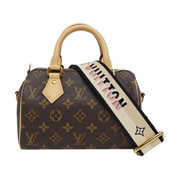 SPEEDY 20 Monogram Coated Canvas Brown