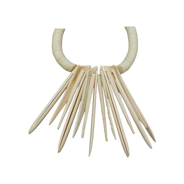 Resin White Necklace