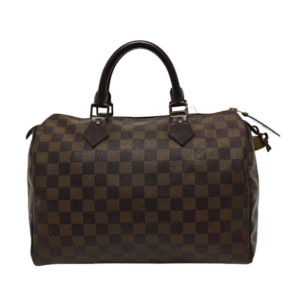 SPEEDY 30 Damier Ebene Coated Canvas Brown