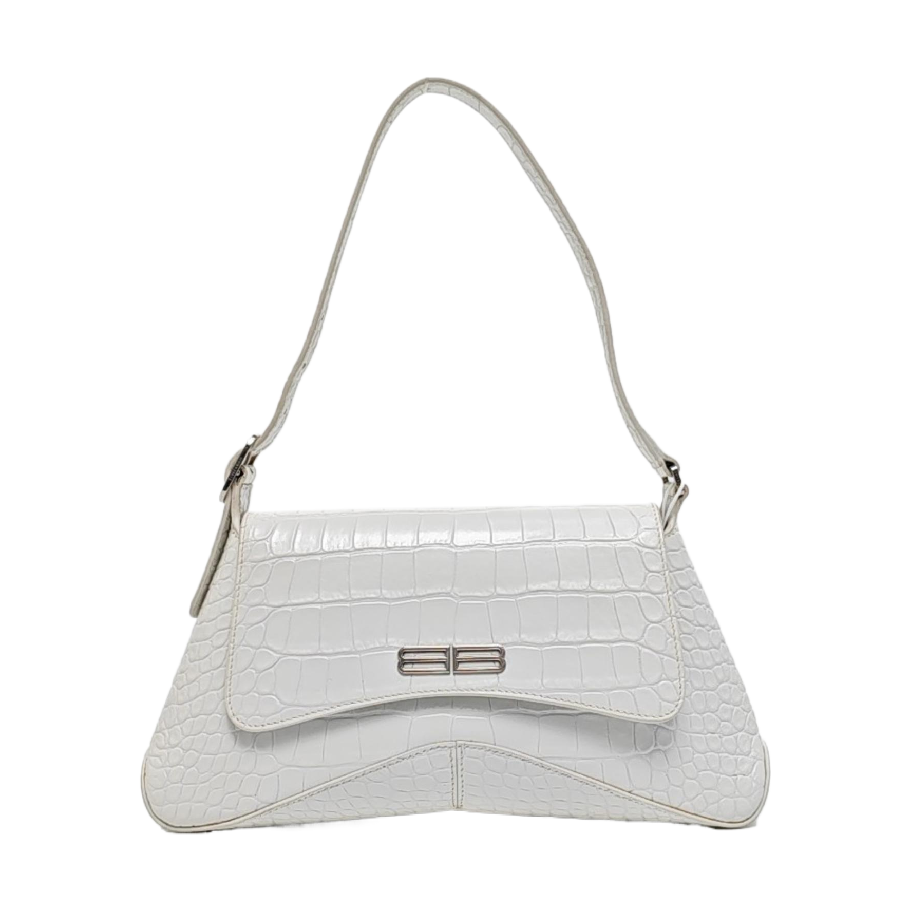 Calfskin Top Handle Bag White