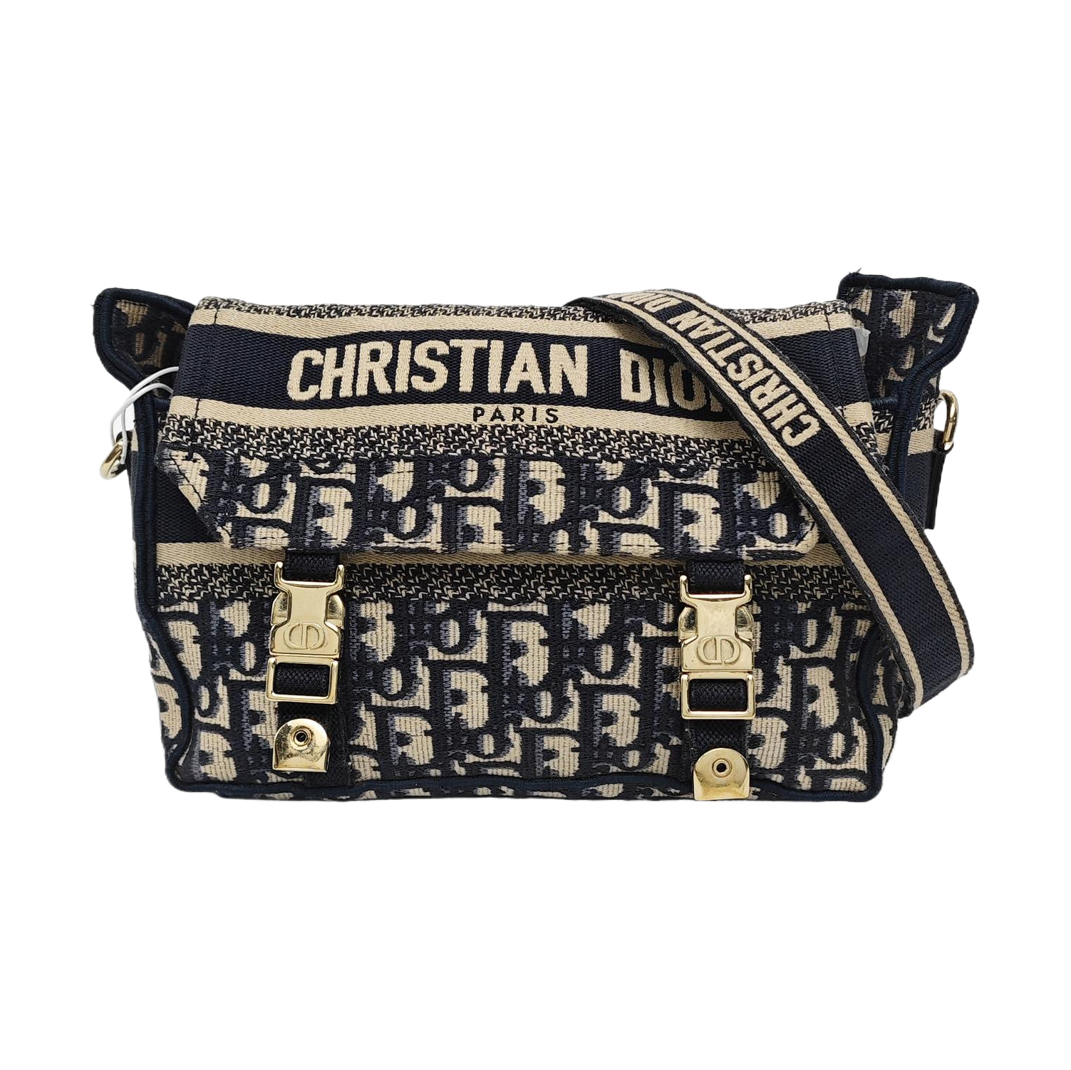 Diorcamp Small Oblique Canvas Blue