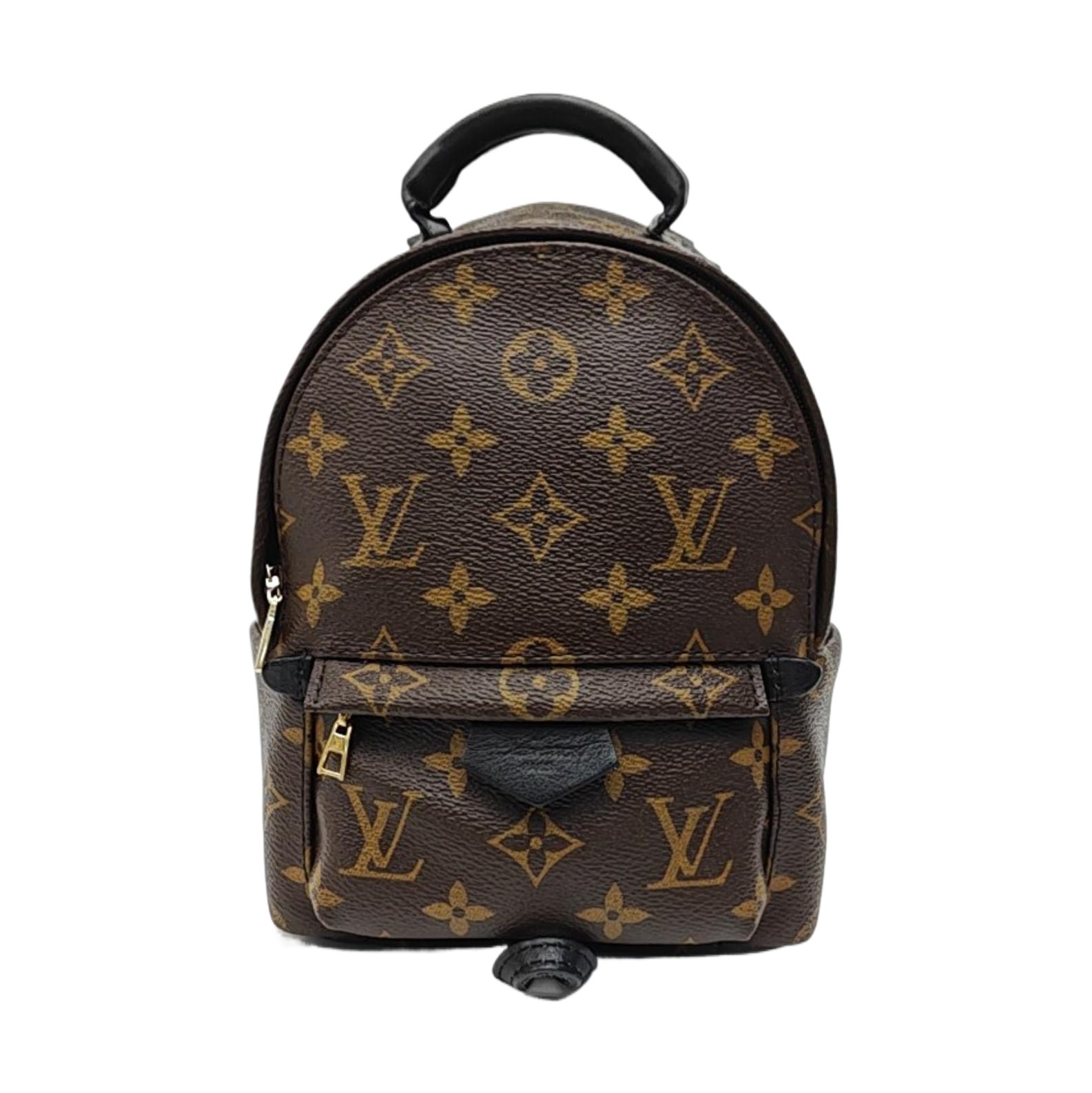 PALM SPRINGS Mini Monogram Coated Canvas Brown