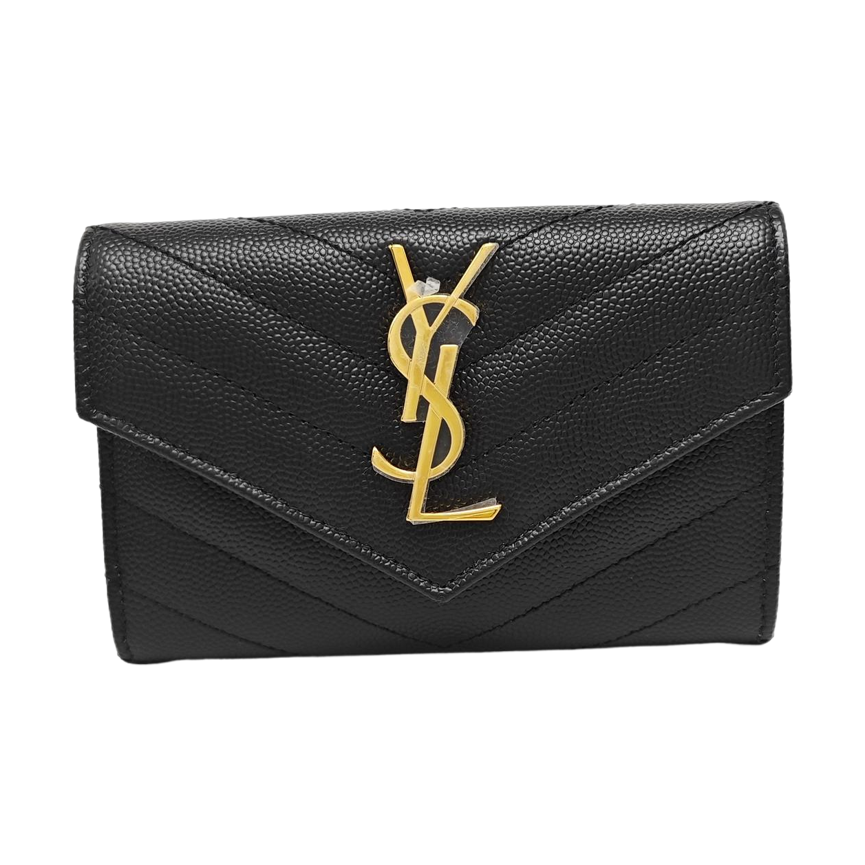 MONOGRAM Chevron Calfskin Black Wallet