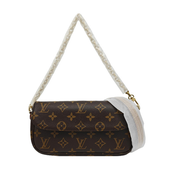 IVY Monogram Coated Canvas Brown