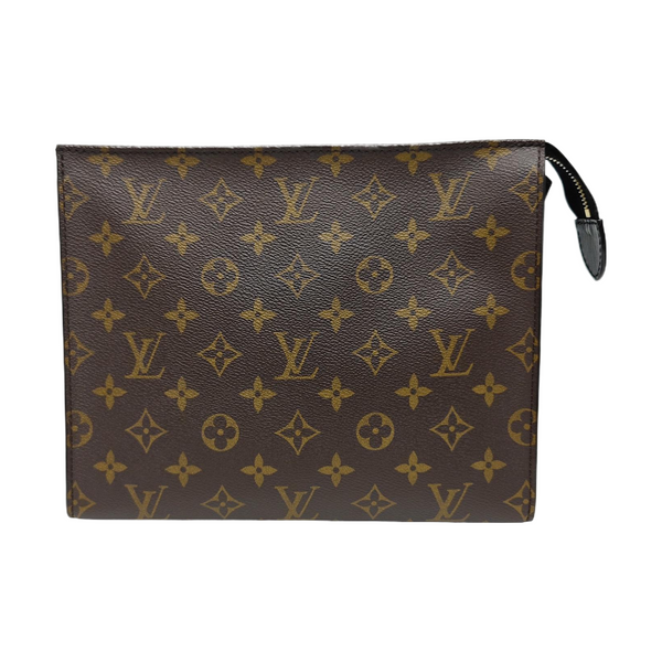 TOILET POCKET 26 Monogram Coated Canvas Brown