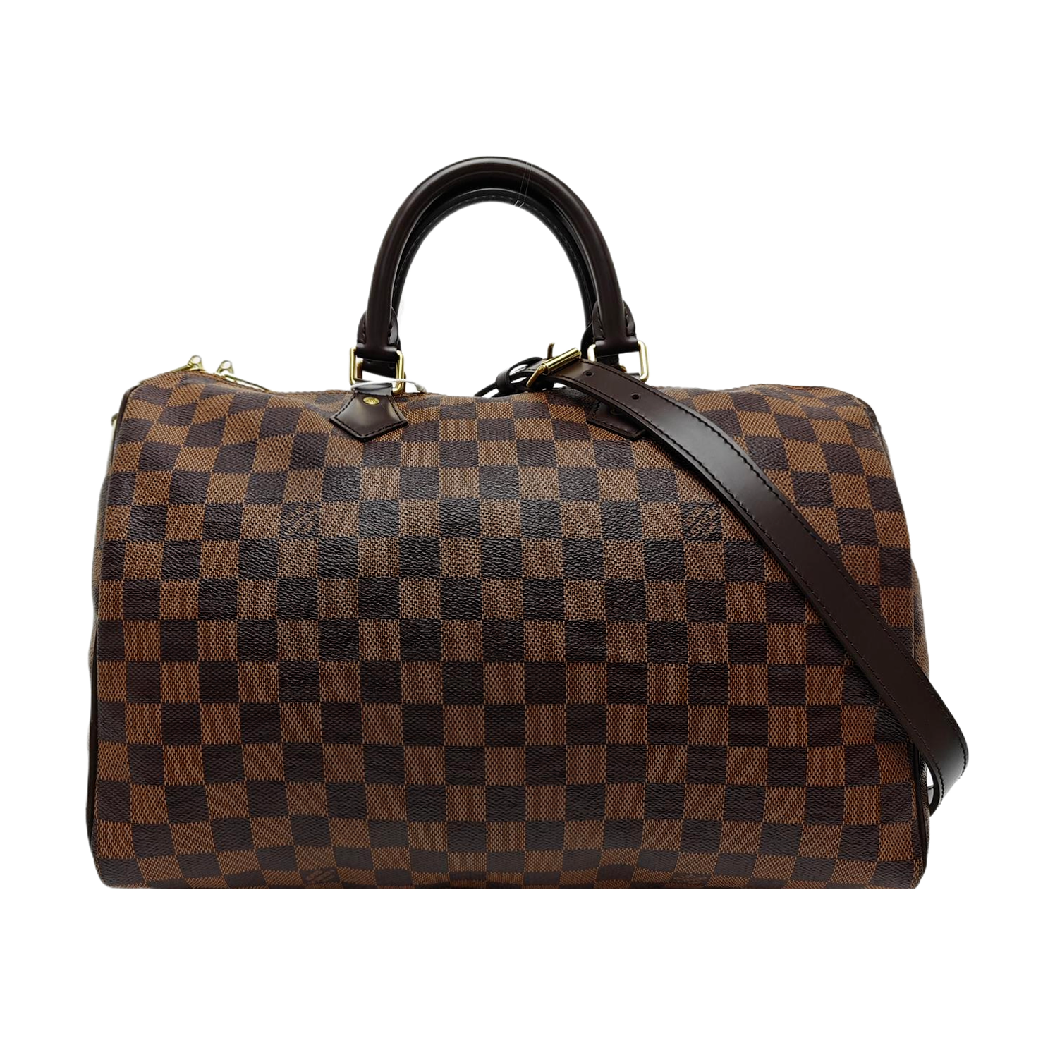 SPEEDY 35 Damier Ebene Coated Canvas Brown