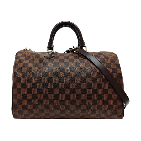 SPEEDY 35 Damier Ebene Coated Canvas Brown