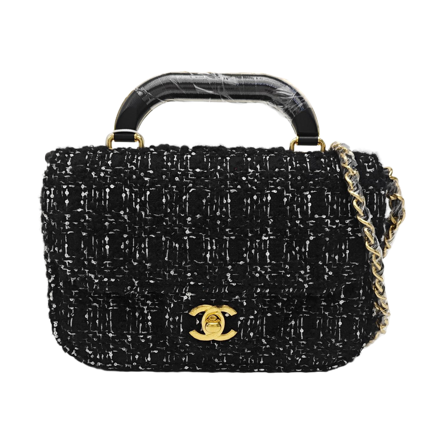 Wool Shoulder Bag Mini Black