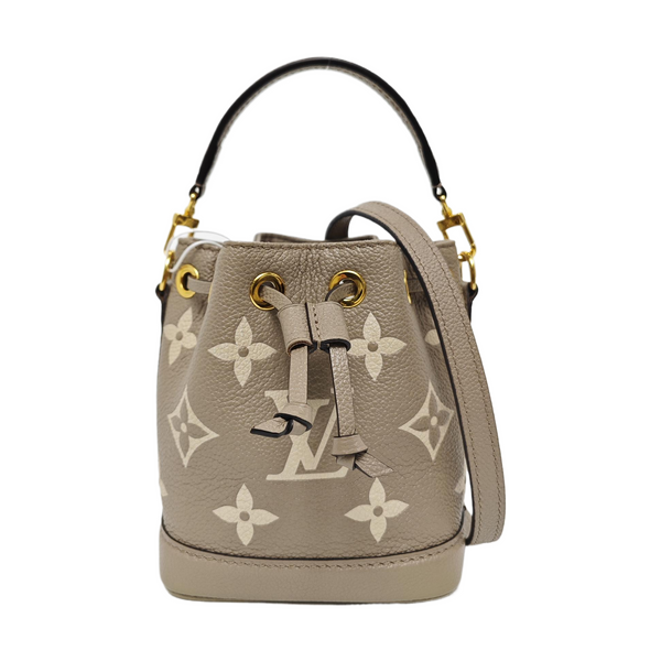 NOÉ Nano Monogram Calfskin Gray