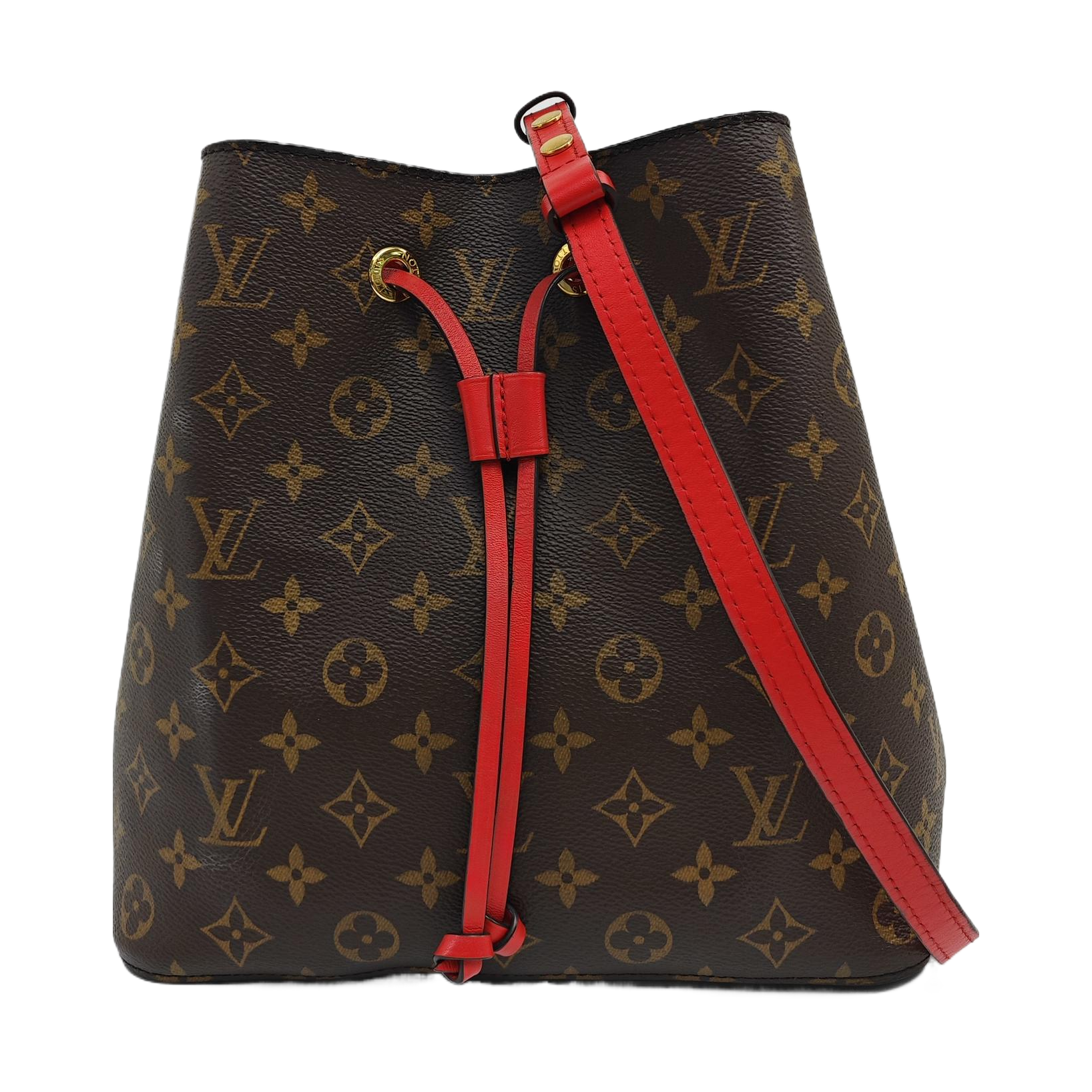 NÉONOÉ MM Monogram Coated Canvas Brown