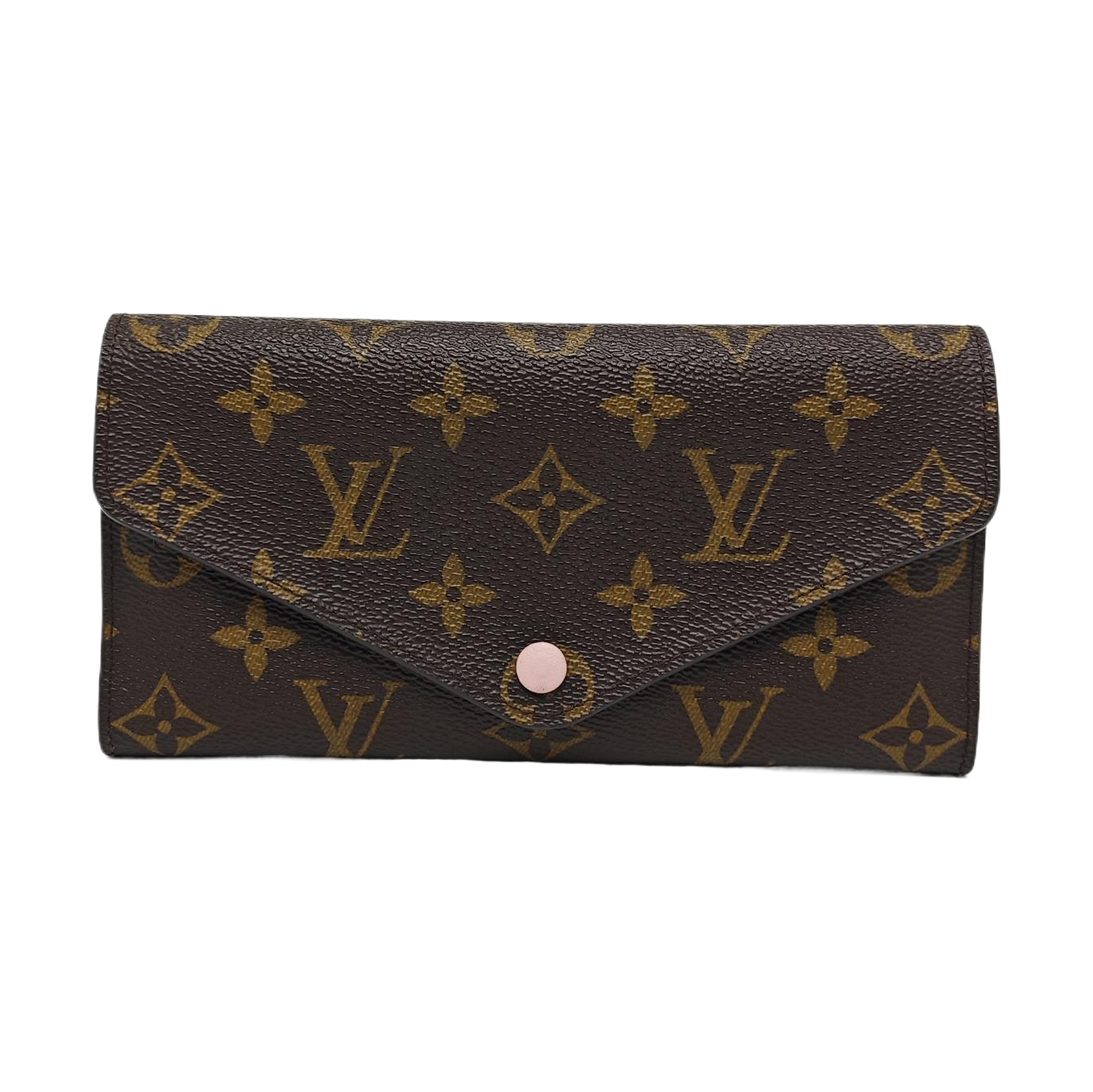 JOSÉPHINE Monogram Coated Canvas Brown Wallet