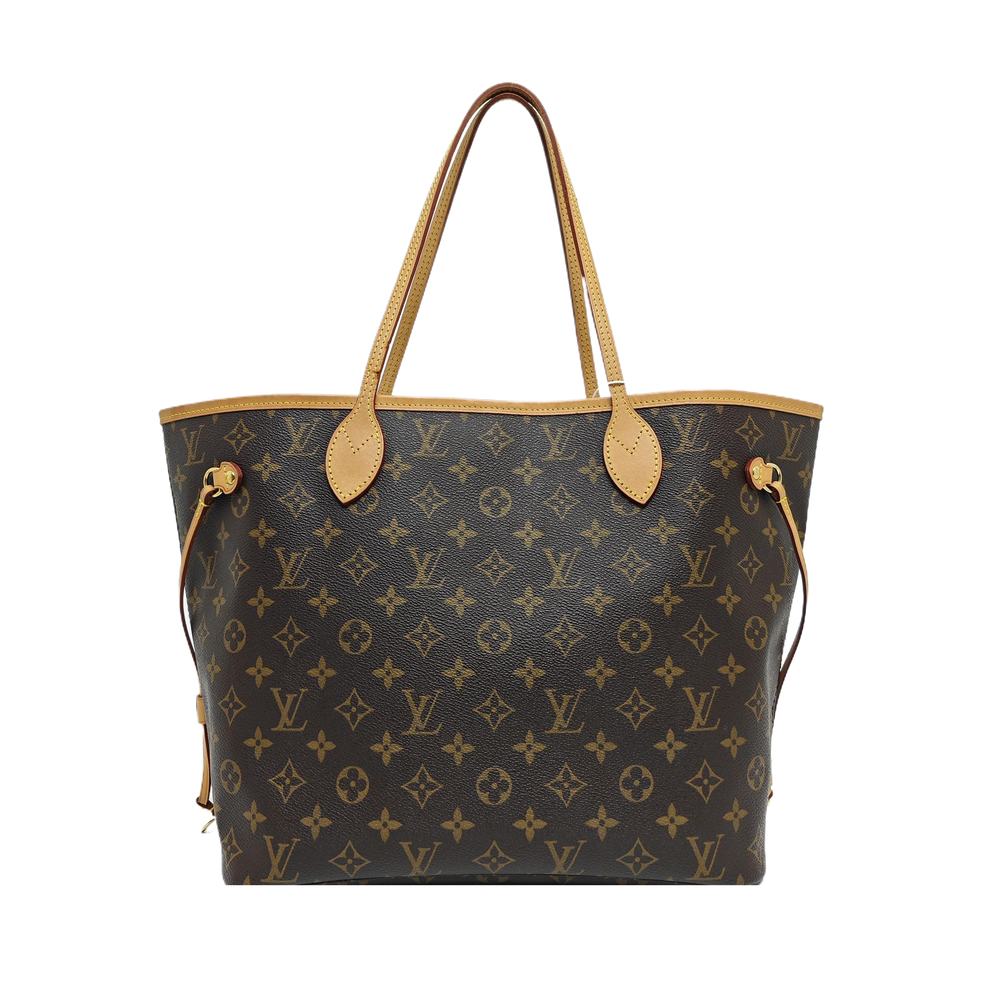 NEVERFULL MM Monogram Coated Canvas Brown