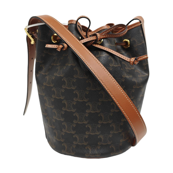 TRIOMPHE CANVAS Small Coated Canvas Brown