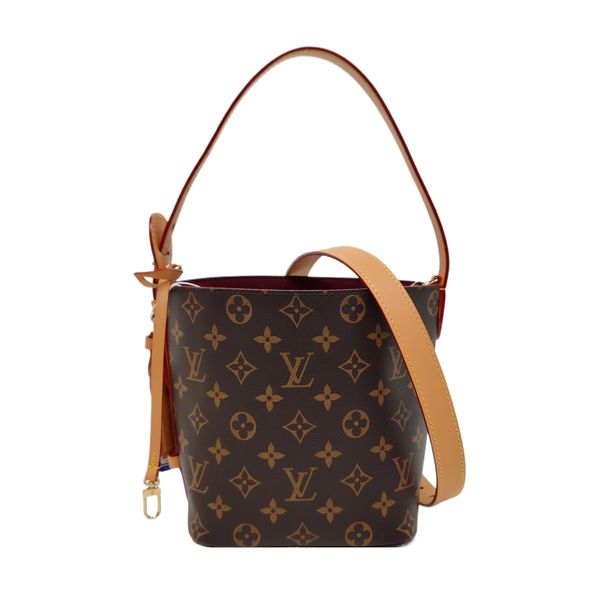 ALL IN BB Monogram Coated Canvas Brown