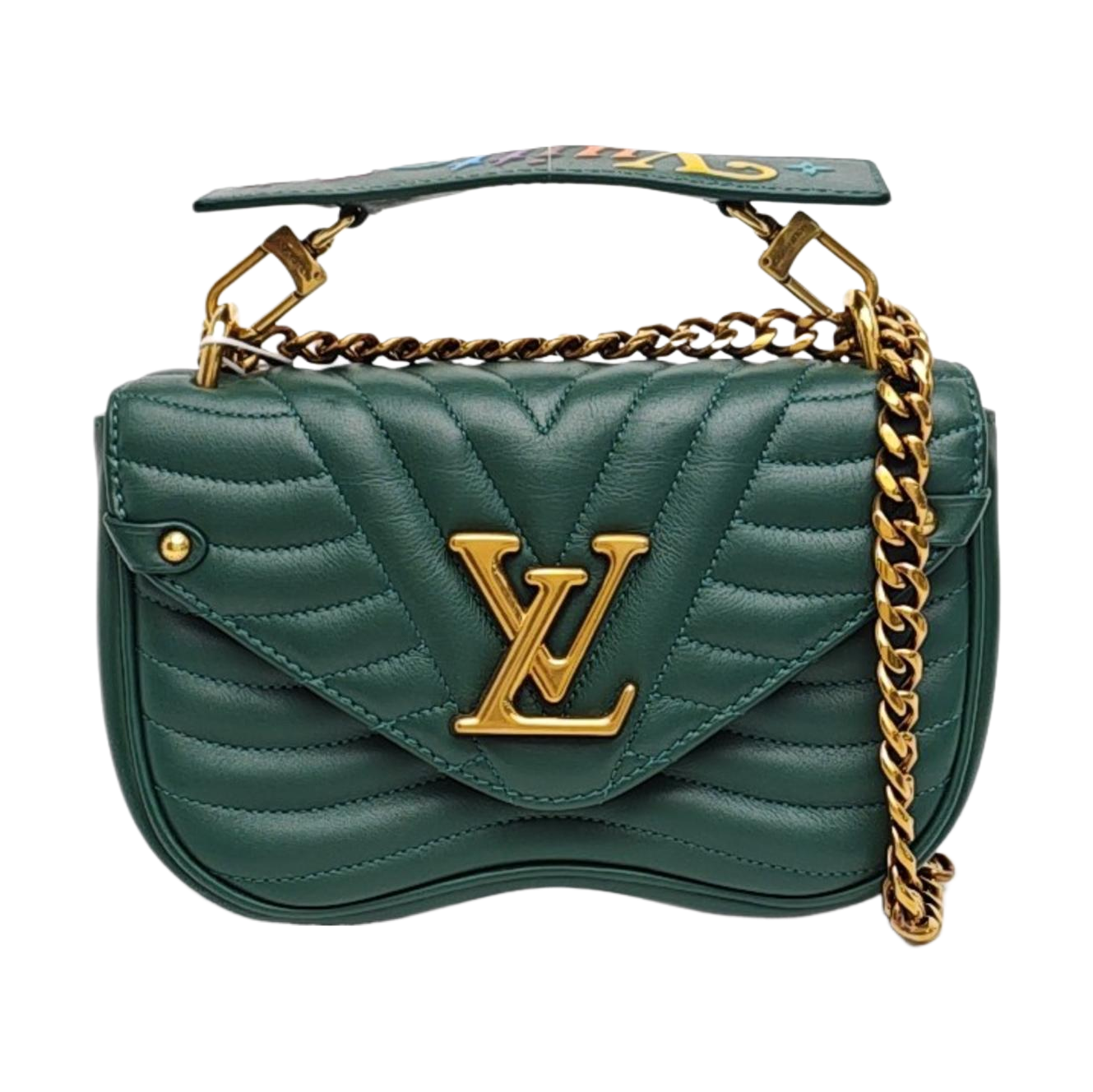 NEW WAVE PM Quilted Calfskin Green