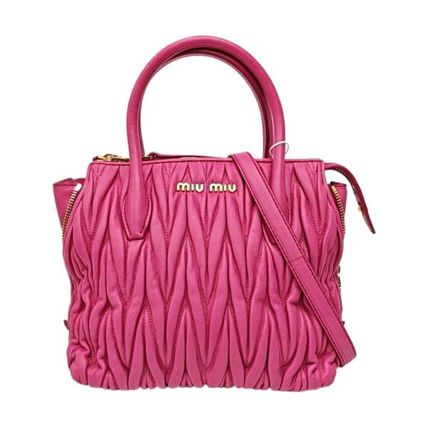 Avenue Quilted Lambskin Red