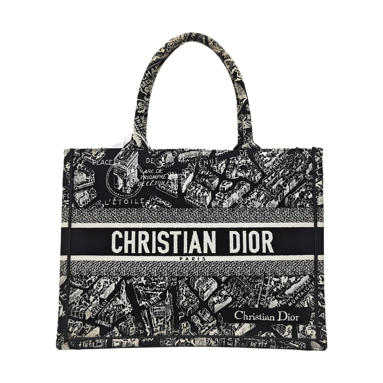 Book Tote Medium Canvas Black