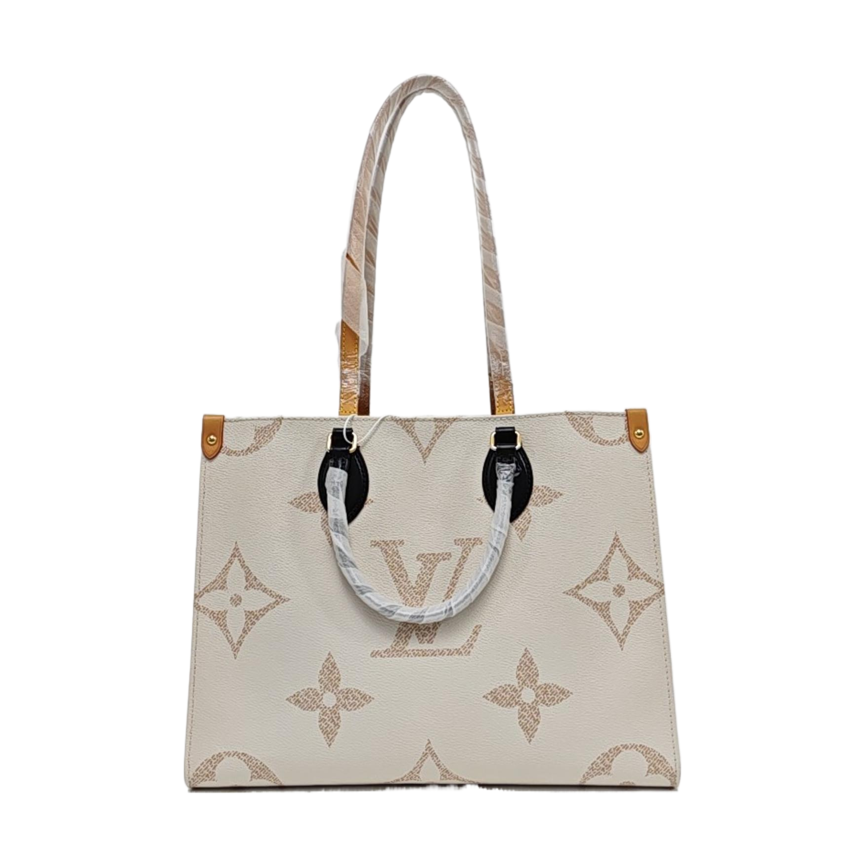 ONTHEGO MM Monogram Coated Canvas White