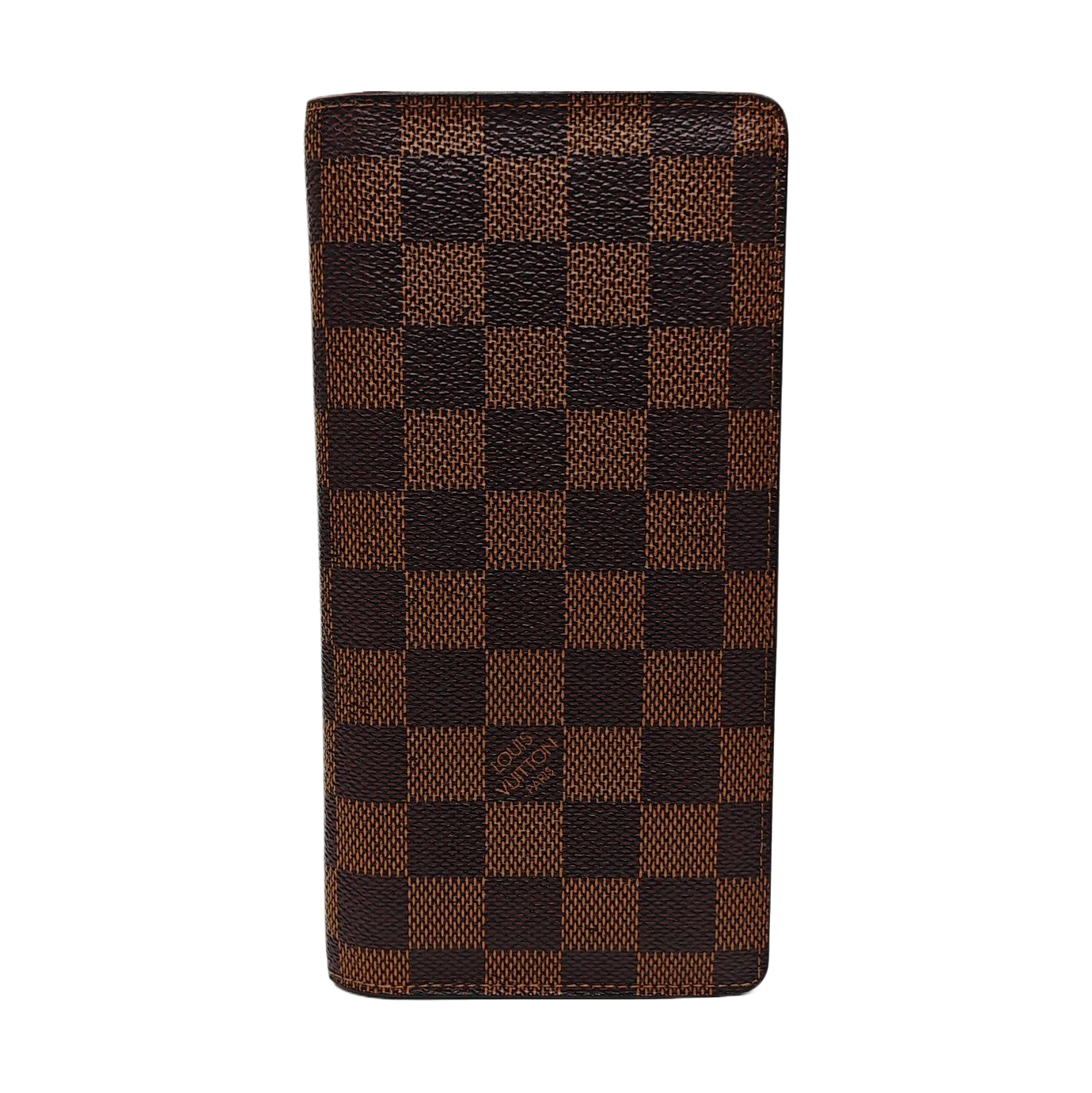 JAMES Damier Ebene Coated Canvas Brown Wallet