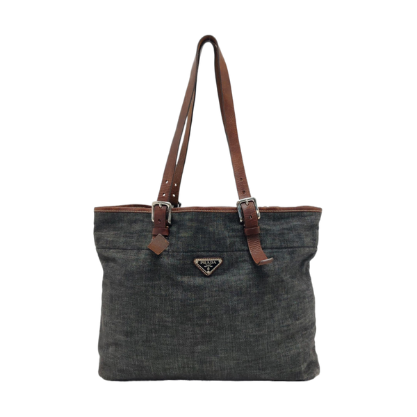 Denim Shoulder Bag Gray