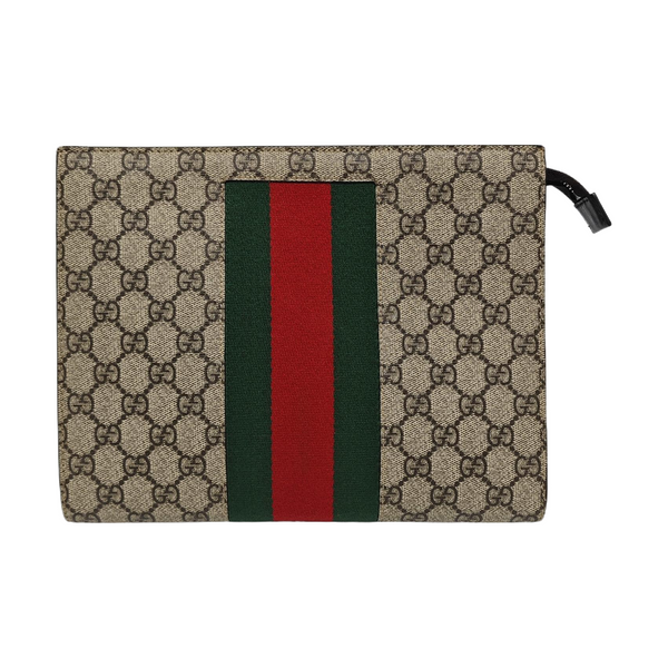 GG Supreme Monogram Coated Canvas Black
