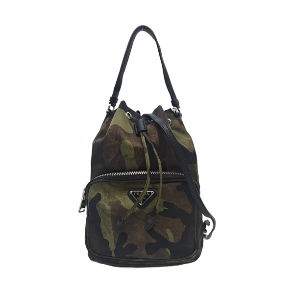 Nylon Bucket Bag Multicolor