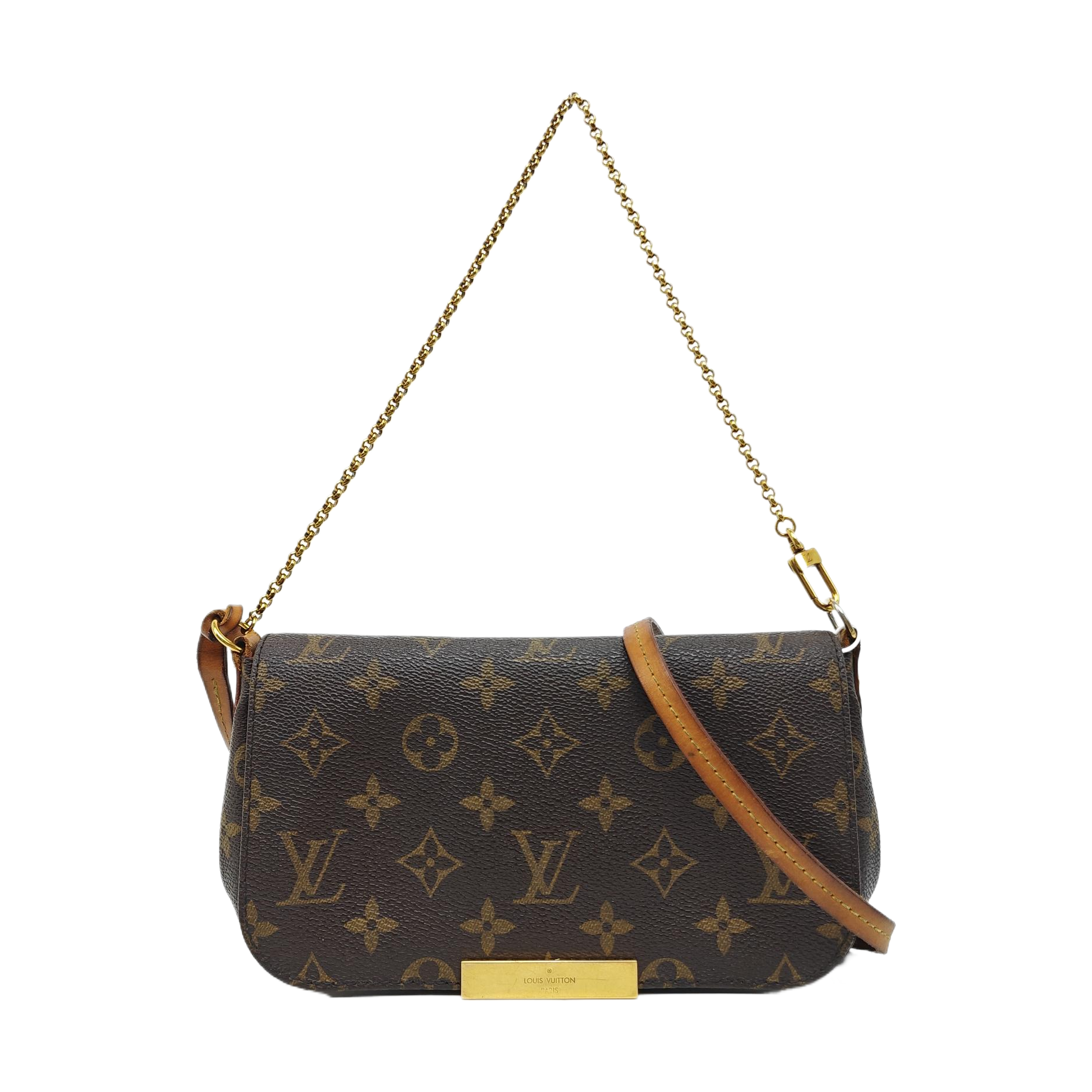 FAVORITE PM Monogram Coated Canvas Brown