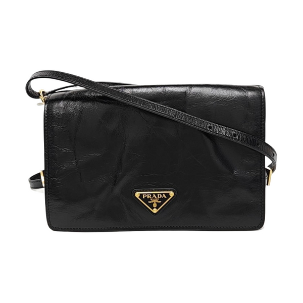 Calfskin Crossbody Bag Black