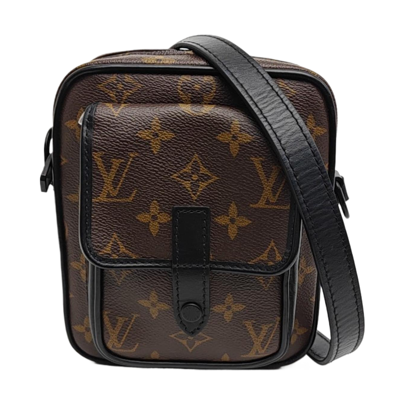 CHRISTOPHER Monogram Coated Canvas Brown