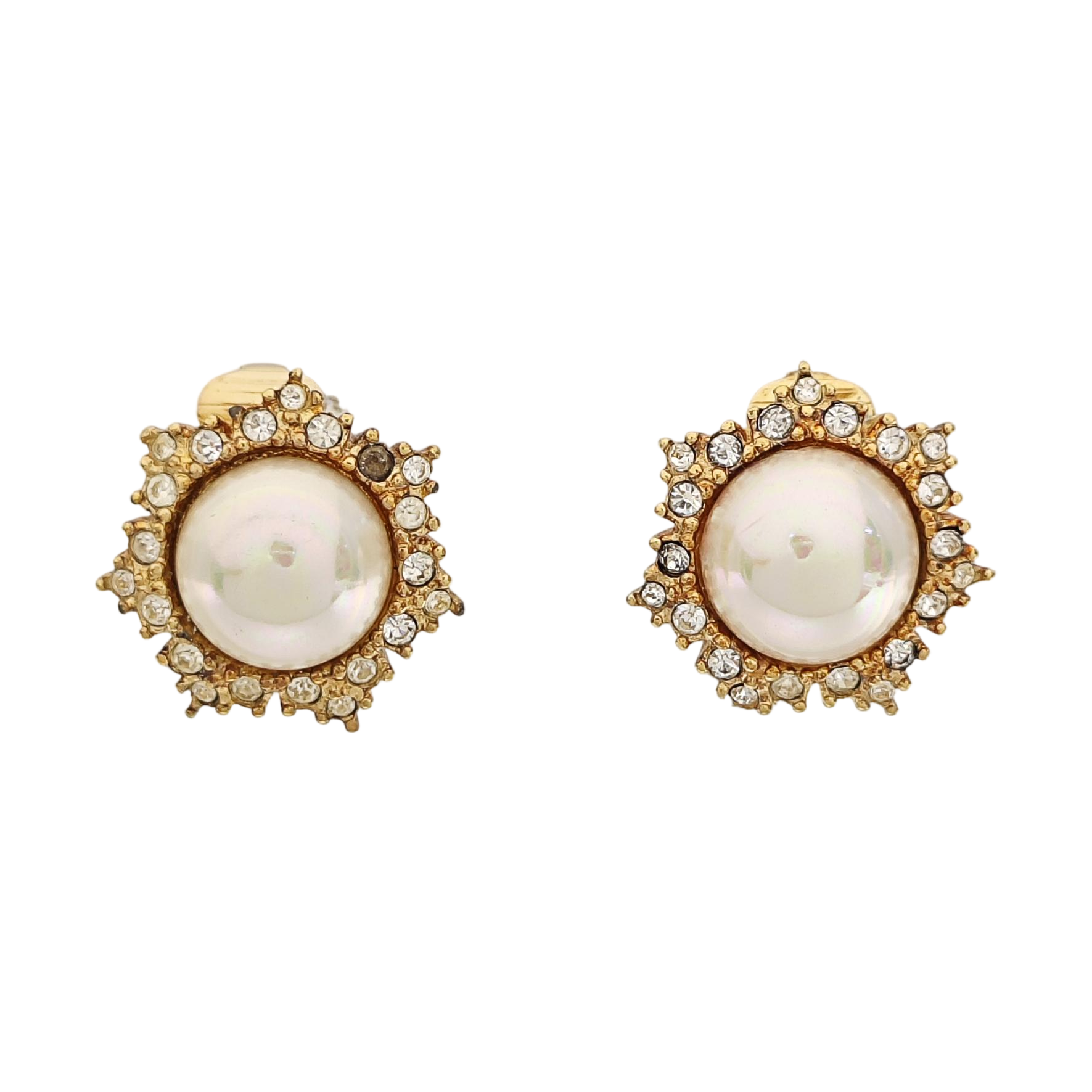Metal Gold Clip On Earrings