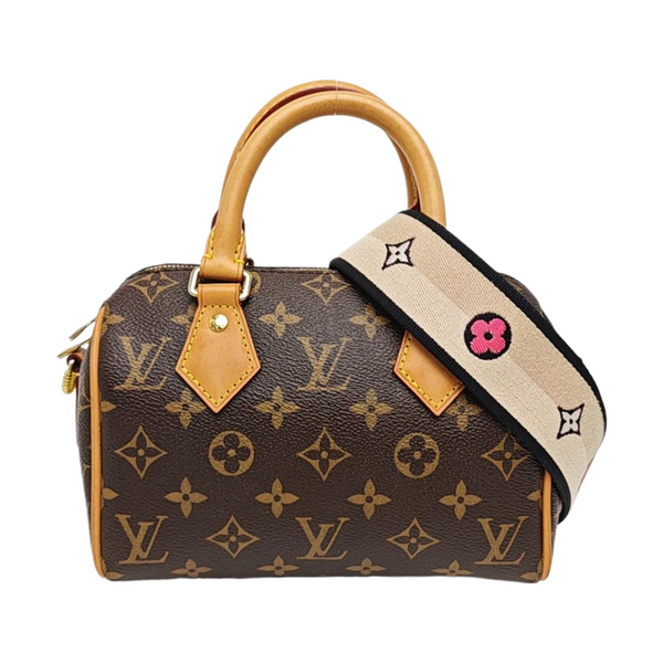 SPEEDY 20 Monogram Coated Canvas Brown