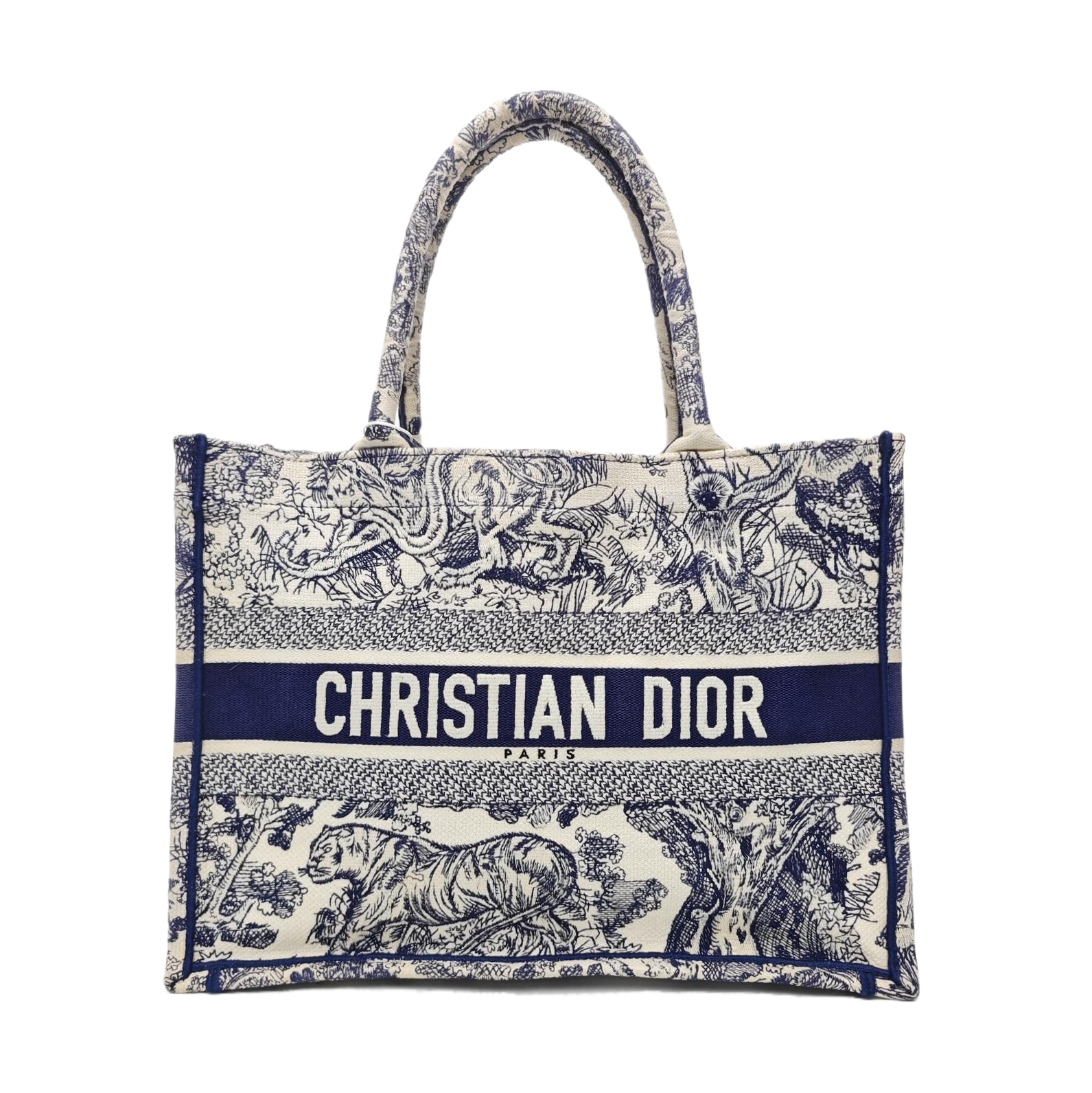 Book Tote Medium Canvas Blue