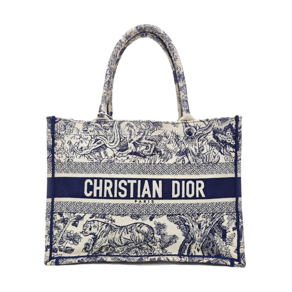 Book Tote Medium Canvas Blue
