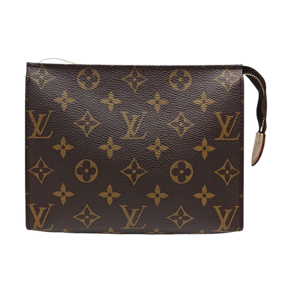 TOILET POCKET 19 Monogram Coated Canvas Brown