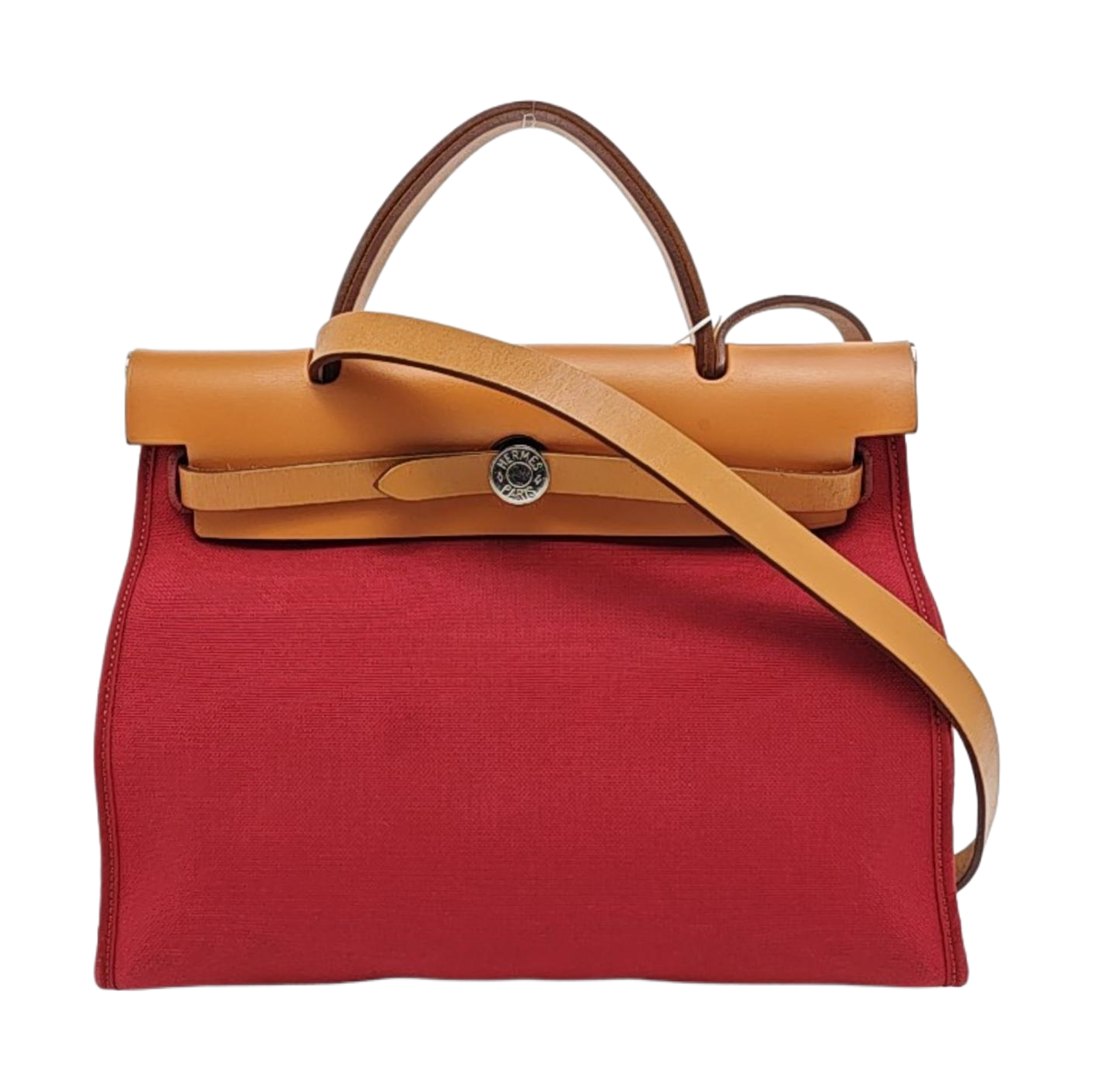 Authenticated pre-owned  Herbag 31 Canvas Red - Shoulder Bag at Looply