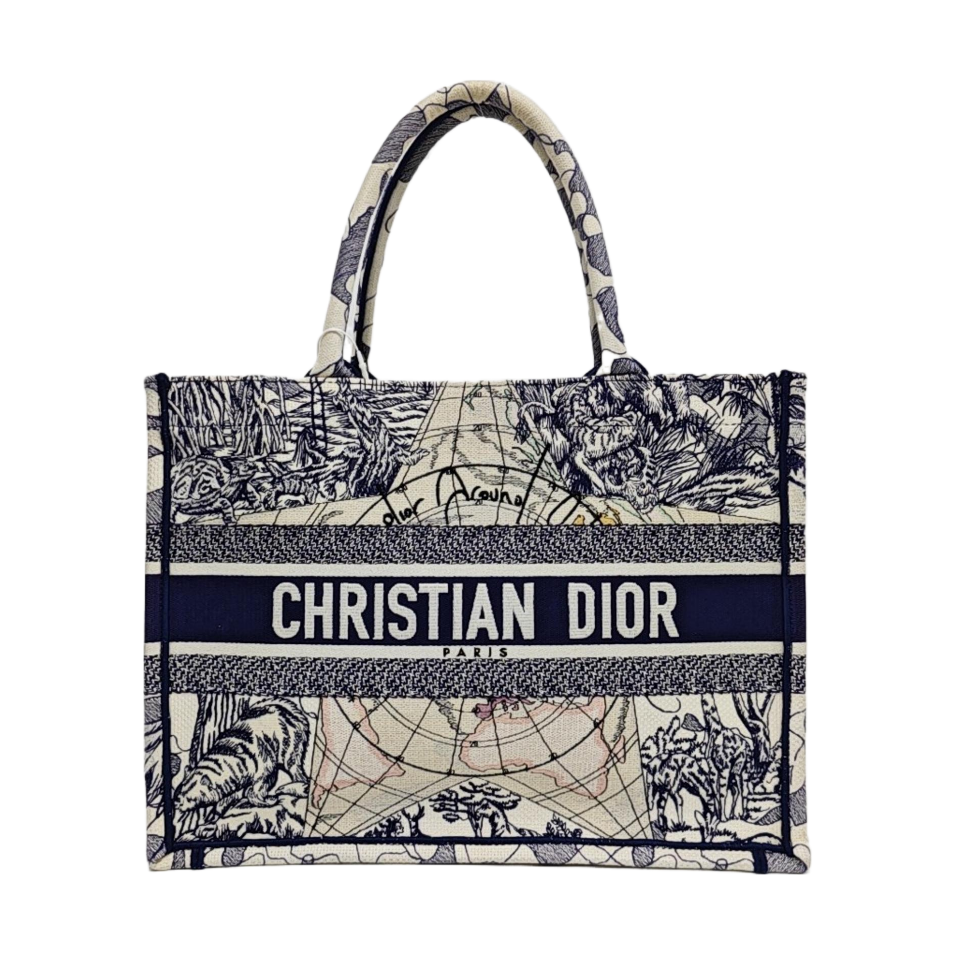 Book Tote Medium Canvas Blue