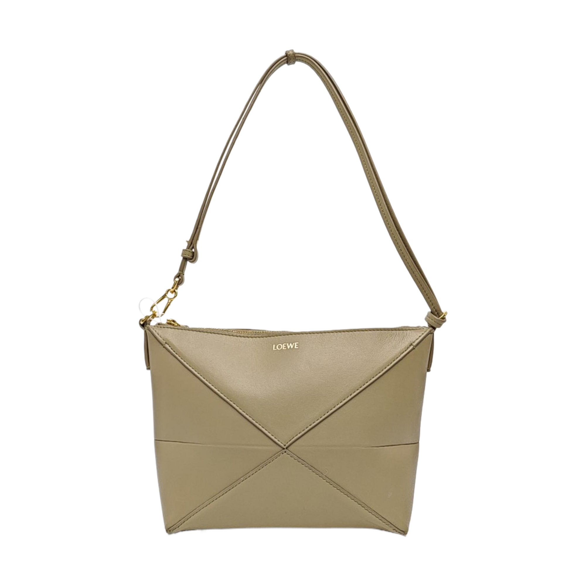 Puzzle Fold Mini Calfskin Green