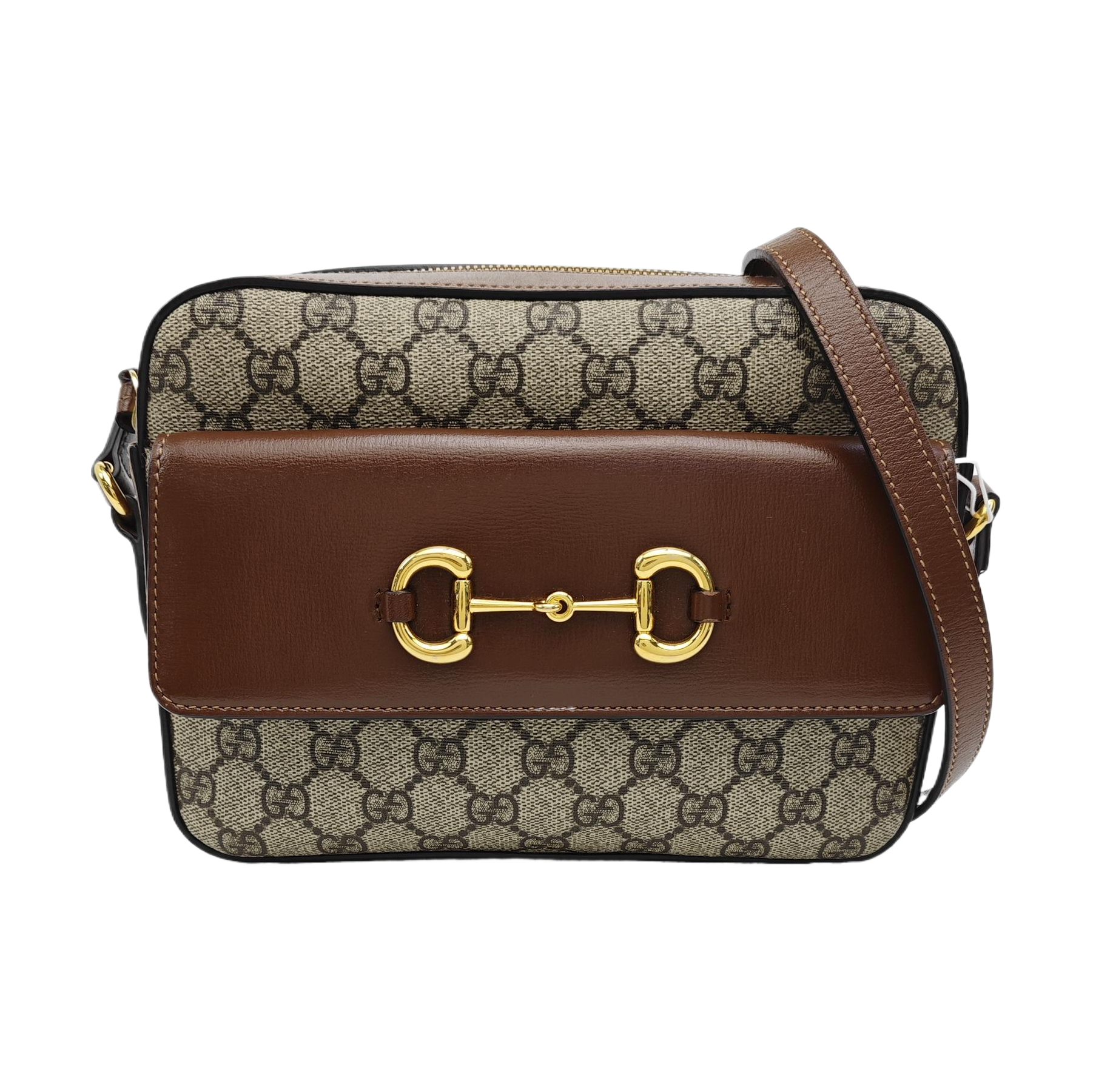 Horsebit 1955 Small Coated Canvas Beige
