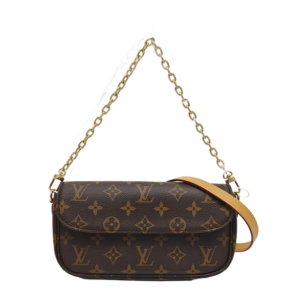 IVY Monogram Coated Canvas Brown