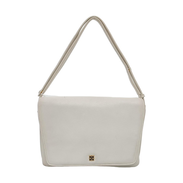 Calfskin Shoulder Bag White