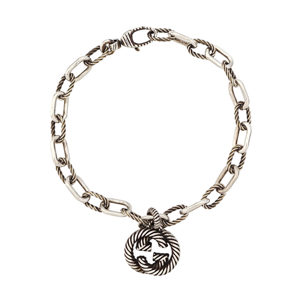 Interlocking G 925 Sterling Silver Bracelet