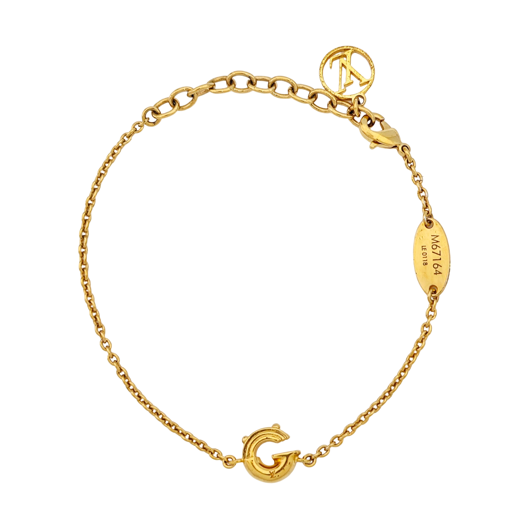 LV &amp; ME Metal Gold Bracelet