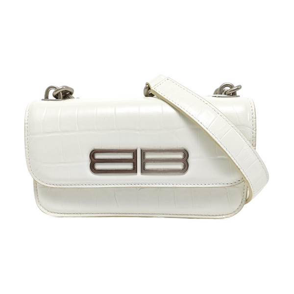 Calfskin Shoulder Bag White