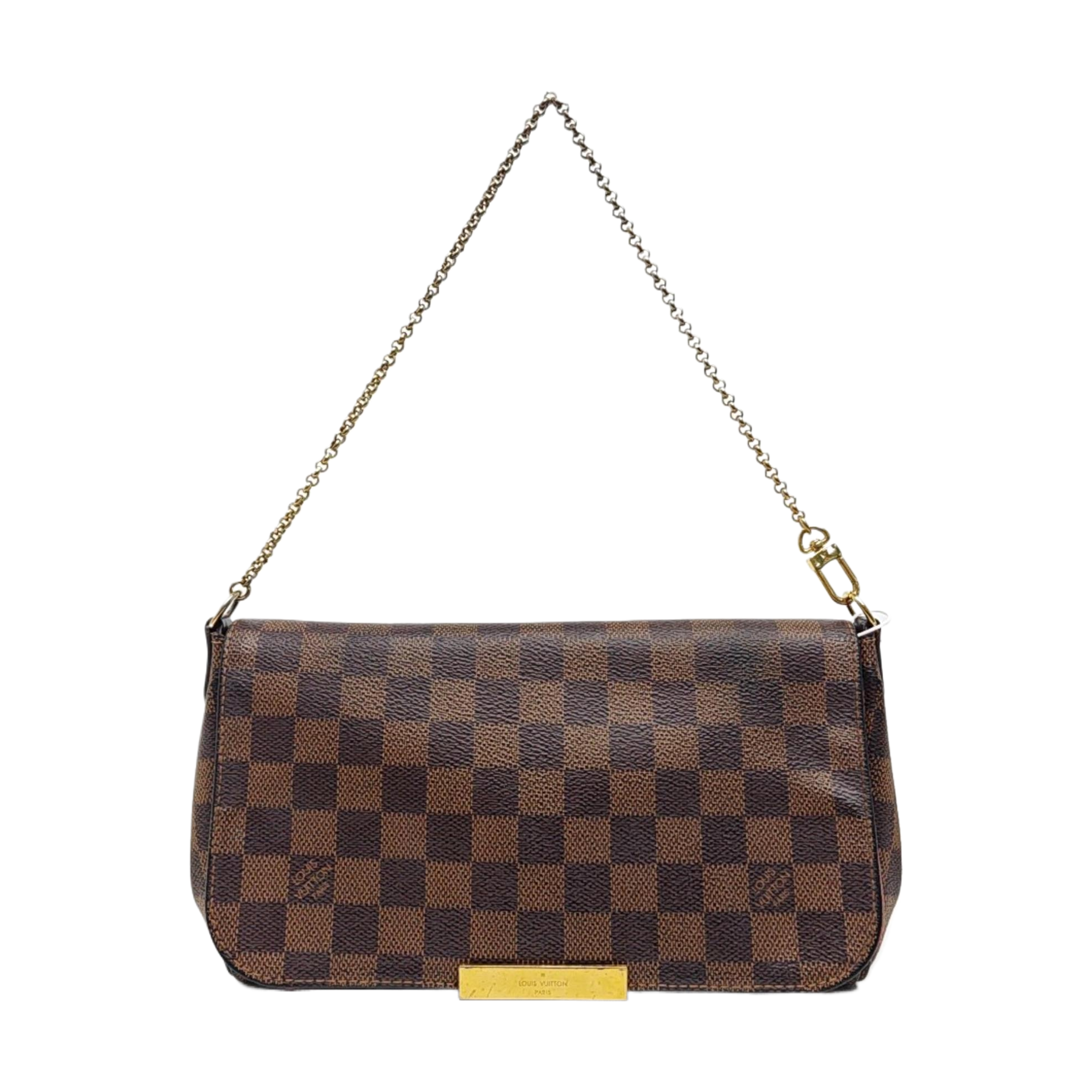 FAVORITE PM Damier Ebene Coated Canvas Brown