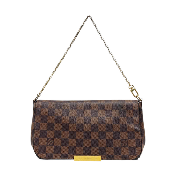 FAVORITE PM Damier Ebene Coated Canvas Brown
