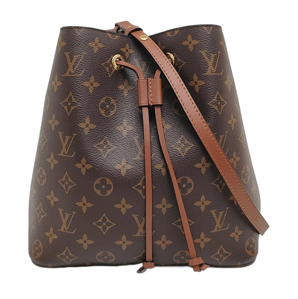 NÉONOÉ MM Monogram Coated Canvas Brown